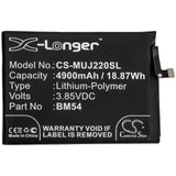 3.85V, Li-Polymer, 4900mAh, SmartPhone battery fits Redmi, Bm54, A001xm, M2007j22c, 18.87Wh Mobile, SmartPhone Cameron Sino Technology Limited (Smartphone)
