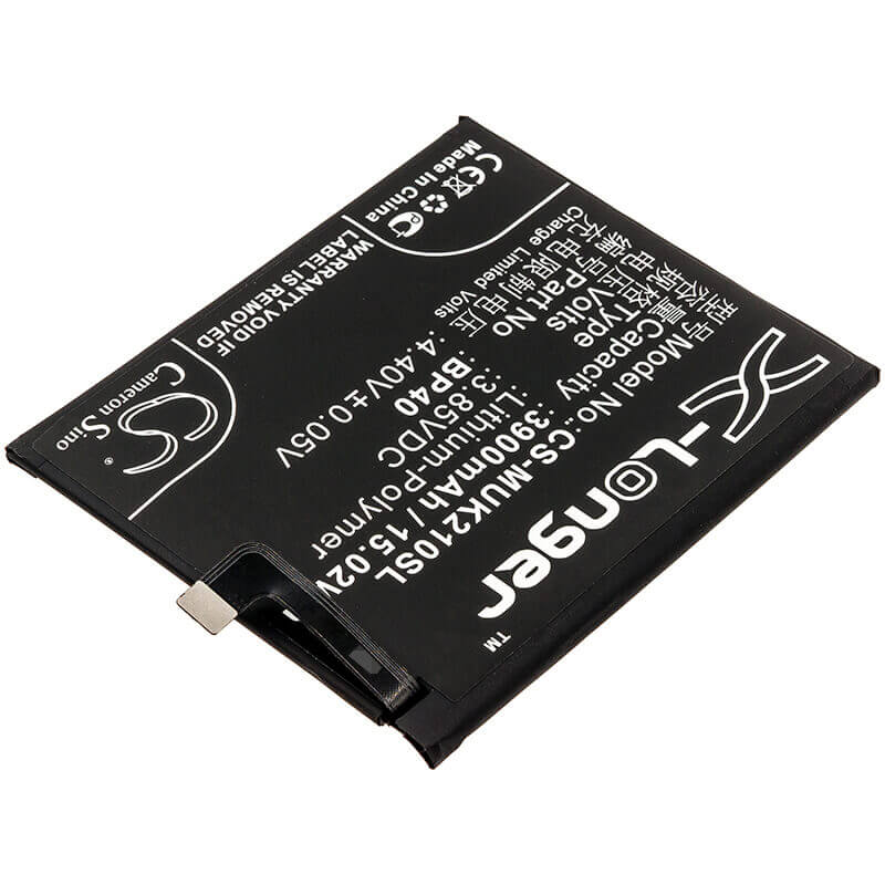 3.85V, Li-Polymer, 3900mAh, SmartPhone battery fits Redmi, Xiaomi, Bp40, K20 Pro, M1903f11a, 15.02Wh Mobile, SmartPhone Cameron Sino Technology Limited (Smartphone)