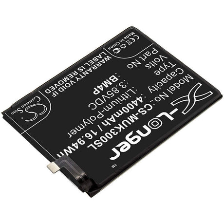 3.85V, Li-Polymer, 4400mAh, SmartPhone battery fits Redmi, Xiaomi, Bm4p, K30, K30 5g, 16.94Wh Mobile, SmartPhone Cameron Sino Technology Limited (Smartphone)