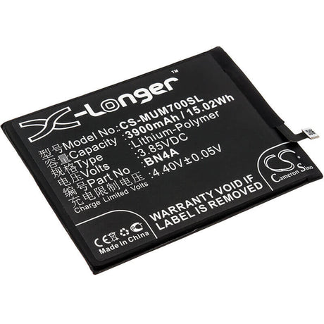 3.85V, Li-Polymer, 3900mAh, SmartPhone battery fits Redmi, Xiaomi, Bn4a, M1901f7c, M1901f7e, 15.02Wh Mobile, SmartPhone Cameron Sino Technology Limited (Smartphone)