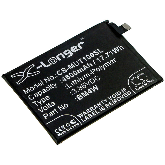 3.85V, Li-Polymer, 4600mAh, SmartPhone battery fits Xiaomi, Redmi, Bm4w, M2007j17c, Note 9 Pro 5g, 17.71Wh Mobile, SmartPhone Cameron Sino Technology Limited (Smartphone)
