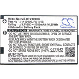 3.7V, Li-ion, 1700mAh, Remote Controller battery fits Reely, 1410409, Gt4 Evo, 6.29Wh Remote Controller Cameron Sino Technology Limited
