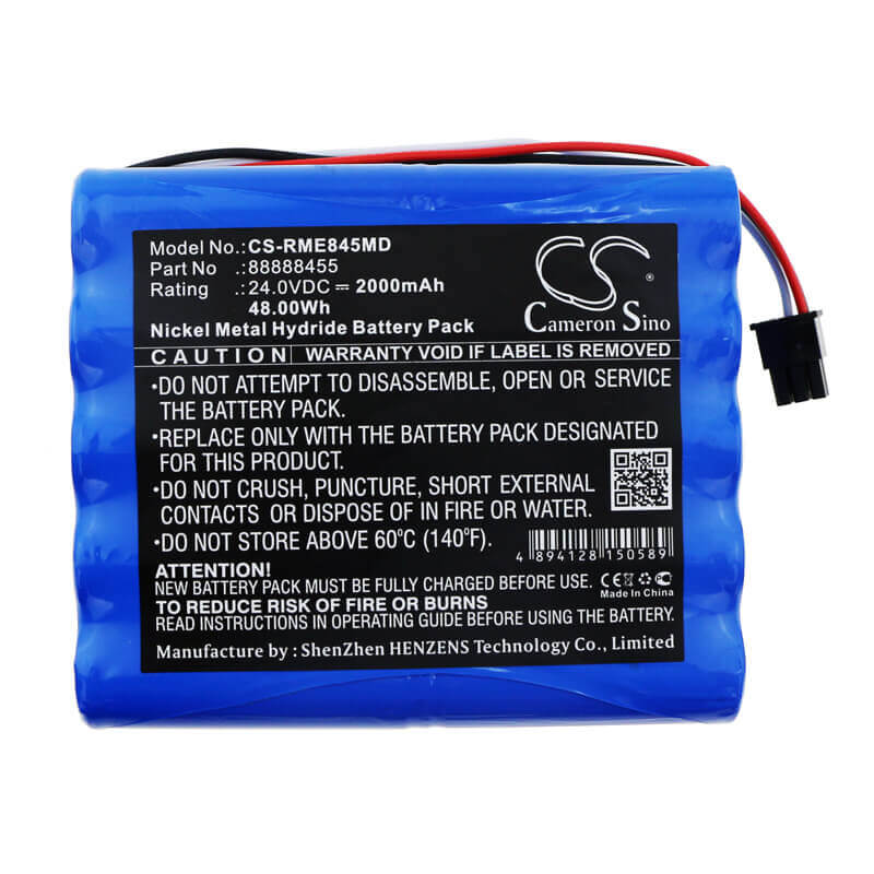 24.0V, Ni-MH, 2000mAh, Medical battery fits Resmed, 88888455, Vs Iii, 48.00Wh Medical Cameron Sino Technology Limited (Medical)