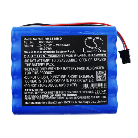 24.0V, Ni-MH, 2000mAh, Medical battery fits Resmed, 88888455, Vs Iii, 48.00Wh Medical Cameron Sino Technology Limited (Medical)