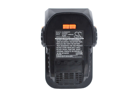 18.0V, Li-ion, 2000mAh, Power Tools battery fits Ridgid, Aeg, Ac840084, Bfl 18, Bho 18, 36Wh Power Tools Cameron Sino Technology Limited (Power Tools)