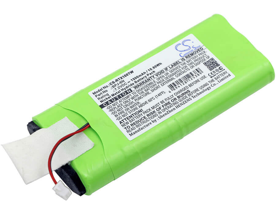 7.2V, Ni-MH, 1500mAh, Two-Way Radio battery fits Ritron, Bpj-6n, Jmx-100, Jmx-150, 10.8Wh Two-Way Radio Cameron Sino Technology Limited