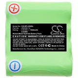 4.8V, Ni-MH, 1800mAh, Equipment battery fits Geo-fennel, 290000-14, Linienlaser FLG 40-Green, Rotationslaser Fl 20, 8.64Wh Equipment, Survey, Test Cameron Sino Technology Limited