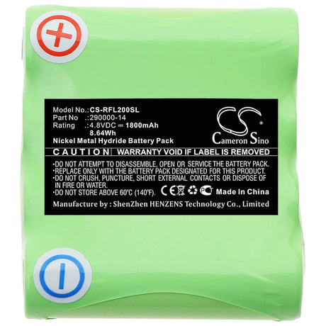 4.8V, Ni-MH, 1800mAh, Equipment battery fits Geo-fennel, 290000-14, Linienlaser FLG 40-Green, Rotationslaser Fl 20, 8.64Wh Equipment, Survey, Test Cameron Sino Technology Limited