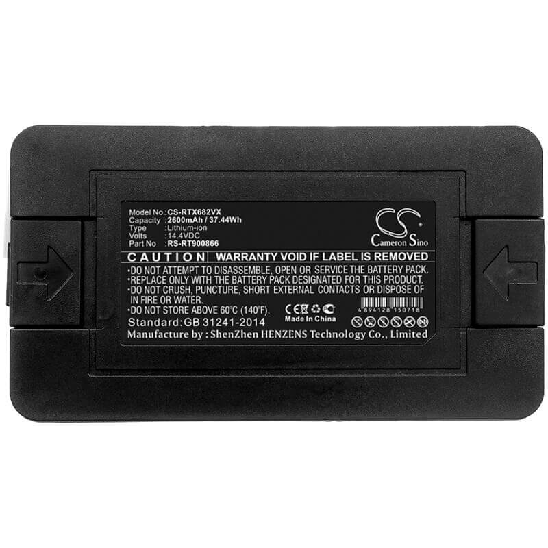 14.4V, Li-ion, 2600mAh, Vacuum battery fits Tefal, Bagotte, Bagotte, 37.44Wh Vacuum Cameron Sino Technology Limited