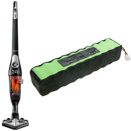 24.0V, Ni-MH, 3000mAh, Vacuum battery fits Rowenta, Rh8770wu/2d1, Rh877101/2d1, Rh877101/8m0, 72.00Wh Vacuum Cameron Sino Technology Limited