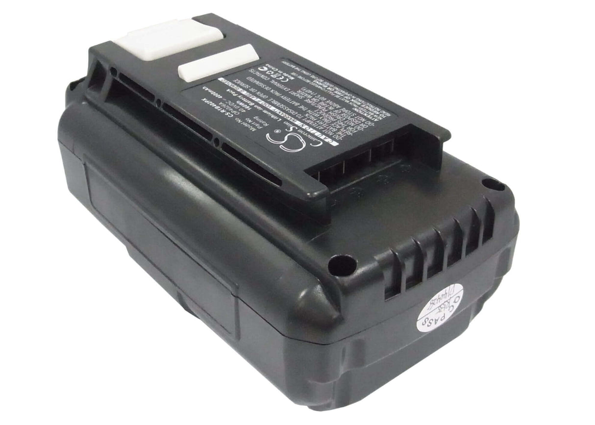 40.0V, Li-ion, 4000mAh, Power Tools battery fits Ryobi, Bpl3626, 40v 14 In Brushless Chain Saw, 40v 20 In Brushless, 160Wh Power Tools Cameron Sino Technology Limited (Dangerous Goods)