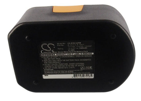 14.4V, Ni-MH, 1500mAh, Power Tools battery fits Ryobi, 130111073, Cbi1442d, Cdl1441p, 21.6Wh Power Tools Cameron Sino Technology Limited (Power Tools)