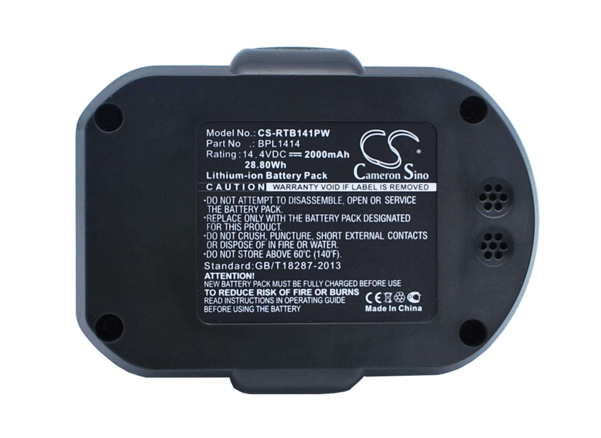 14.4V, Li-ion, 2000mAh, Power Tools battery fits Ryobi, 130171003, Cdd144v22, Cddi14022nf, 28.8Wh Power Tools Cameron Sino Technology Limited (Power Tools)