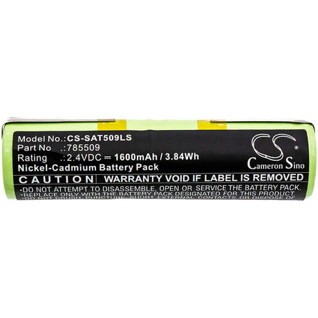 2.4V, Ni-CD, 1600mAh, Emergency Lighting battery fits Saft, 785509, 3.84Wh Emergency Lighting Cameron Sino Technology Limited
