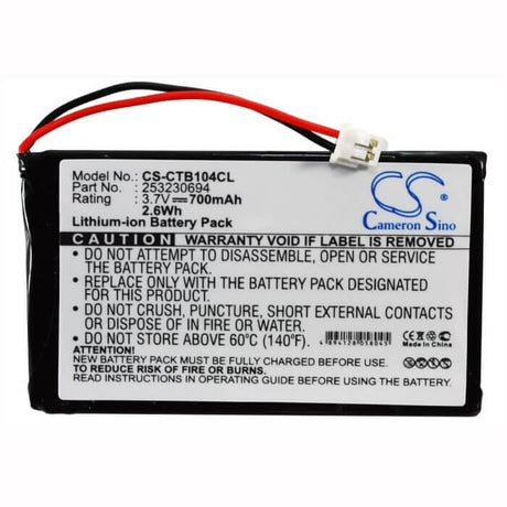 3.7V, Li-ion, 700mAh, Cordless Phone battery fits Telstra, Sagem, 253230694, 690, 2.59Wh Cordless Phone Cameron Sino Technology Limited (Cordless Phone)