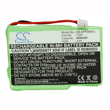 3.6V, Ni-MH, 400mAh, Cordless Phone battery fits Swisscom, Sagem, Telecom, Gp, Vodafone, 4m3emjv2z, 1.44Wh Cordless Phone Cameron Sino Technology Limited (Cordless Phone)