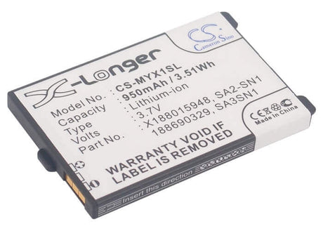 3.7V, Li-ion, 950mAh, SmartPhone battery fits Sagem, 188015948, My-x1, Myx2-2, 3.52Wh Mobile, SmartPhone Cameron Sino Technology Limited (Suspended)