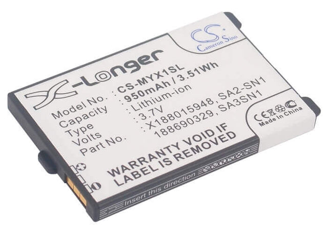 3.7V, Li-ion, 950mAh, SmartPhone battery fits Sagem, 188015948, My-x1, Myx2-2, 3.52Wh Mobile, SmartPhone Cameron Sino Technology Limited (Suspended)
