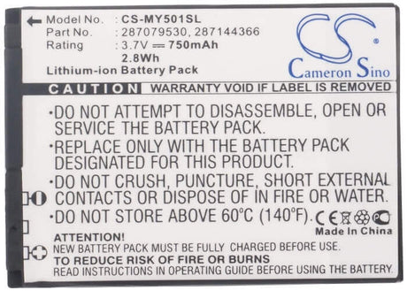3.7V, Li-ion, 750mAh, SmartPhone battery fits Vodafone, Sagem, 194/07 Sn4, 226, My150x, 2.78Wh Mobile, SmartPhone Cameron Sino Technology Limited (Smartphone)