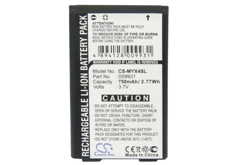 3.7V, Li-ion, 750mAh, SmartPhone battery fits Sagem, 188453367, Myx4, Myx-4, 2.78Wh Mobile, SmartPhone Cameron Sino Technology Limited (Suspended)