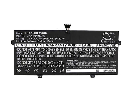Battery For Samsung, 930x2k-k01, 930x2k-k01cn, Ativ Book 9 12.2" 7.6v, 4500mah - 34.20wh Notebook, Laptop Cameron Sino Technology Limited (Suspended)   