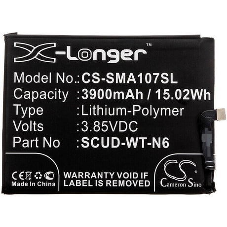 3.85V, Li-Polymer, 3900mAh, SmartPhone battery fits Samsung, Scud-wt-n6, A20s, Galaxy A10s, 15.02Wh Mobile, SmartPhone Cameron Sino Technology Limited (Smartphone)