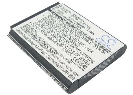 3.7V, Li-ion, 740mAh, Camera battery fits Samsung, Bp-70a, Aq100, Dv100, 2.738Wh Camera Cameron Sino Technology Limited (Camera)