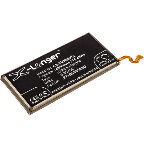 3.85V, Li-Polymer, 4000mAh, SmartPhone battery fits Samsung, Eb-bn965abe, Crown, Galaxy Note 9, 15.4Wh Mobile, SmartPhone Cameron Sino Technology Limited (Smartphone)