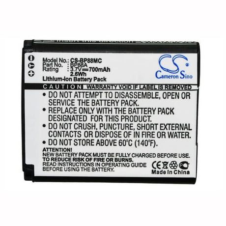 Camera Battery For Samsung Dv200, Dv300, Dv300f, Dv305, 3.7v, 700mah - 2.59wh Camera Cameron Sino Technology Limited (Suspended)