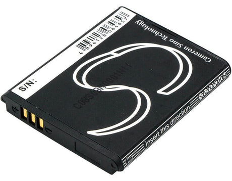 3.7V, Li-ion, 600mAh, Camera battery fits Samsung, Bp88b, Ec-mv900fbpwus, Mv900, 2.22Wh Camera Cameron Sino Technology Limited (Camera)
