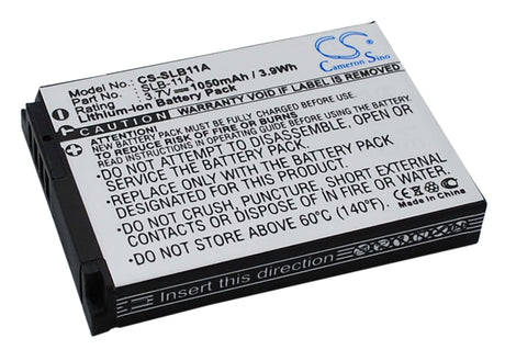 3.7V, Li-ion, 1050mAh, Camera battery fits Samsung, Ea-slb11a, Ex1, St1000, 3.885Wh Camera Cameron Sino Technology Limited (Camera)