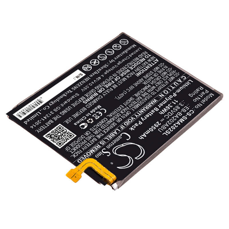 3.85V, Li-Polymer, 2950mAh, SmartPhone battery fits Samsung, Eb-ba202abu, Galaxy A10e, Galaxy A10e 2019, 11.36Wh Mobile, SmartPhone Cameron Sino Technology Limited (Smartphone)