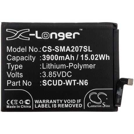 3.85V, Li-Polymer, 3900mAh, SmartPhone battery fits Samsung, Scud-wt-n6, A215, Galaxy A20s, 15.02Wh Mobile, SmartPhone Cameron Sino Technology Limited (Smartphone)