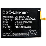3.85V, Li-Polymer, 4900mAh, SmartPhone battery fits Samsung, Eb-ba217aby, Galaxy A21s 2020, Sm-a125f, 18.87Wh Mobile, SmartPhone Cameron Sino Technology Limited (Smartphone)