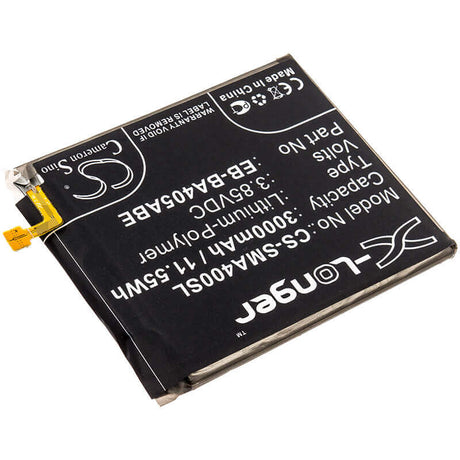 3.85V, Li-Polymer, 3000mAh, SmartPhone battery fits Samsung, Eb-ba405abe, Galaxy A40, Galaxy A40 2019, 11.55Wh Mobile, SmartPhone Cameron Sino Technology Limited (Smartphone)