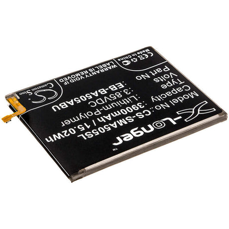3.85V, Li-Polymer, 3900mAh, SmartPhone battery fits Samsung, Eb-ba505abn, Galaxy A20, Galaxy A20 2019, 15.02Wh Mobile, SmartPhone Cameron Sino Technology Limited (Smartphone)