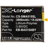 3.85V, Li-Polymer, 3900mAh, SmartPhone battery fits Samsung, Eb-ba515abe, Galaxy A51 2019, Sm-a515f/dsm, 15.02Wh Mobile, SmartPhone Cameron Sino Technology Limited (Smartphone)