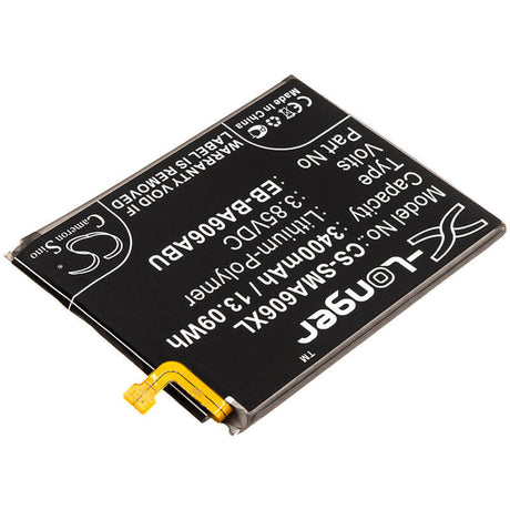 3.85V, Li-Polymer, 3400mAh, SmartPhone battery fits Samsung, Eb-ba606abu, Galaxy A60, Galaxy A60 2019, 13.09Wh Mobile, SmartPhone Cameron Sino Technology Limited (Smartphone)