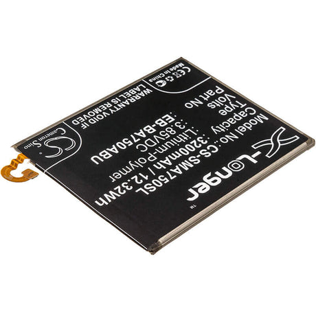 3.85V, Li-Polymer, 3200mAh, SmartPhone battery fits Samsung, Eb-ba750abe, Galaxy A10, Galaxy A7 2018, 12.32Wh Mobile, SmartPhone Cameron Sino Technology Limited (Smartphone)