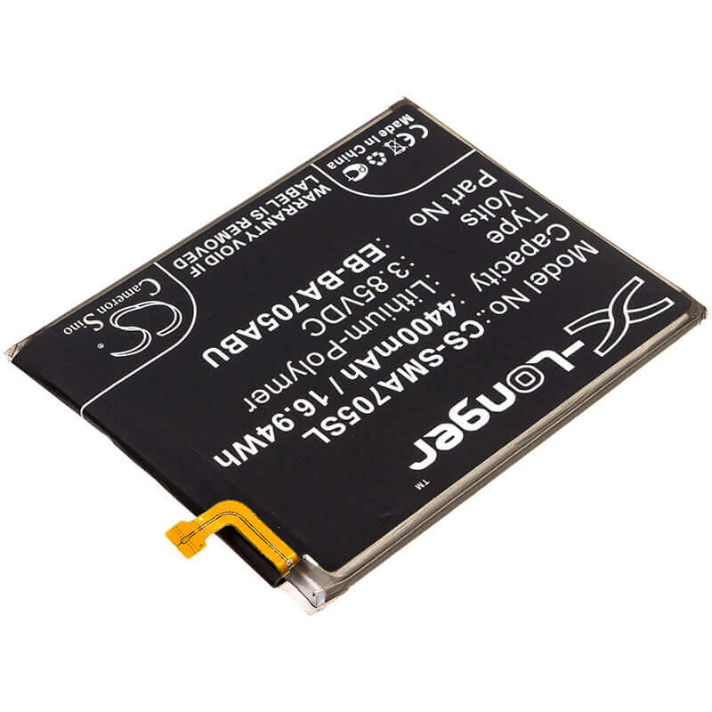 3.85V, Li-Polymer, 4400mAh, SmartPhone battery fits Samsung, Eb-ba705abe, Galaxy A70, Galaxy A70 2019, 16.94Wh Mobile, SmartPhone Cameron Sino Technology Limited (Smartphone)