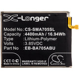 3.85V, Li-Polymer, 4400mAh, SmartPhone battery fits Samsung, Eb-ba705abe, Galaxy A70, Galaxy A70 2019, 16.94Wh Mobile, SmartPhone Cameron Sino Technology Limited (Smartphone)
