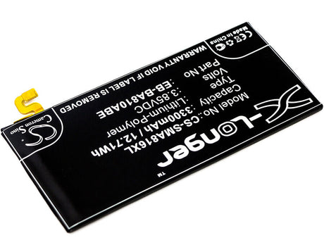 3.85V, Li-Polymer, 3300mAh, SmartPhone battery fits Samsung, Eb-ba810abe, Galaxy A8 2016, Galaxy A8 2016 Duos Td-lte, 12.71Wh Mobile, SmartPhone Cameron Sino Technology Limited (Smartphone)