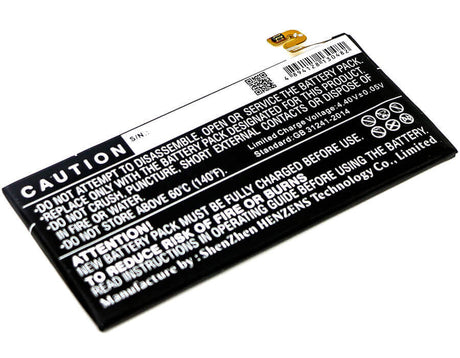 3.85V, Li-Polymer, 3300mAh, SmartPhone battery fits Samsung, Eb-ba810abe, Galaxy A8 2016, Galaxy A8 2016 Duos Td-lte, 12.71Wh Mobile, SmartPhone Cameron Sino Technology Limited (Smartphone)