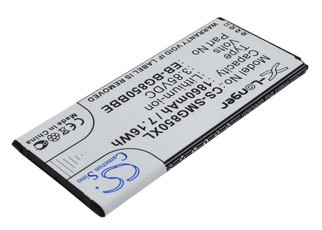 3.85V, Li-ion, 1860mAh, SmartPhone battery fits Samsung, Eb-bg850bbc, Galaxy Alpha, Galaxy Alpha Lte-a, 7.16Wh Mobile, SmartPhone Cameron Sino Technology Limited (Smartphone)