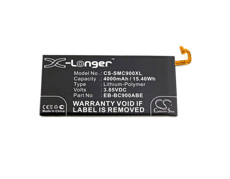 3.85V, Li-Polymer, 4000mAh, SmartPhone battery fits Samsung, Eb-bc900aba, Galaxy C9 Pro, Galaxy C9 Pro Duos, 15.4Wh Mobile, SmartPhone Cameron Sino Technology Limited (Smartphone)
