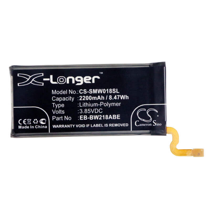 3.85V, Li-Polymer, 2200mAh, SmartPhone battery fits Samsung, Eb-bw218abe, Galaxy Golden 5, Sm-w2018, 8.47Wh Mobile, SmartPhone Cameron Sino Technology Limited (Smartphone)