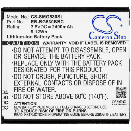 3.8V, Li-ion, 2400mAh, SmartPhone battery fits Samsung, Bg530cbu, Emerge J3, Express Prime 2, 9.12Wh Mobile, SmartPhone Cameron Sino Technology Limited (Smartphone)