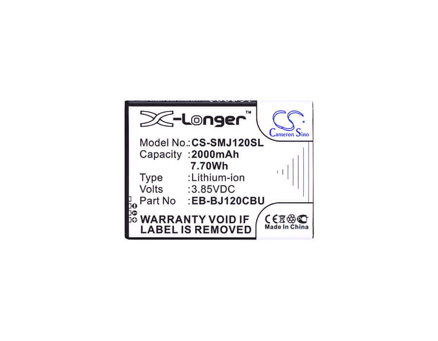 3.85V, Li-ion, 2000mAh, SmartPhone battery fits Samsung, Eb-bj120bbe, Galaxy Amp 2, Galaxy Express 3, 7.7Wh Mobile, SmartPhone Cameron Sino Technology Limited (Smartphone)