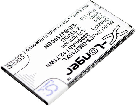 3.85V, Li-ion, 3300mAh, SmartPhone battery fits Samsung, Eb-bj710cba, Galaxy J7 2016, Galaxy J7 6 Duos Td-lte, 12.71Wh Mobile, SmartPhone Cameron Sino Technology Limited (Smartphone)
