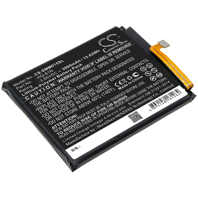 3.85V, Li-Polymer, 3900mAh, SmartPhone battery fits Samsung, Hq-61n, Galaxy M01 2020, Sm-m015, 15.02Wh Mobile, SmartPhone Cameron Sino Technology Limited (Smartphone)